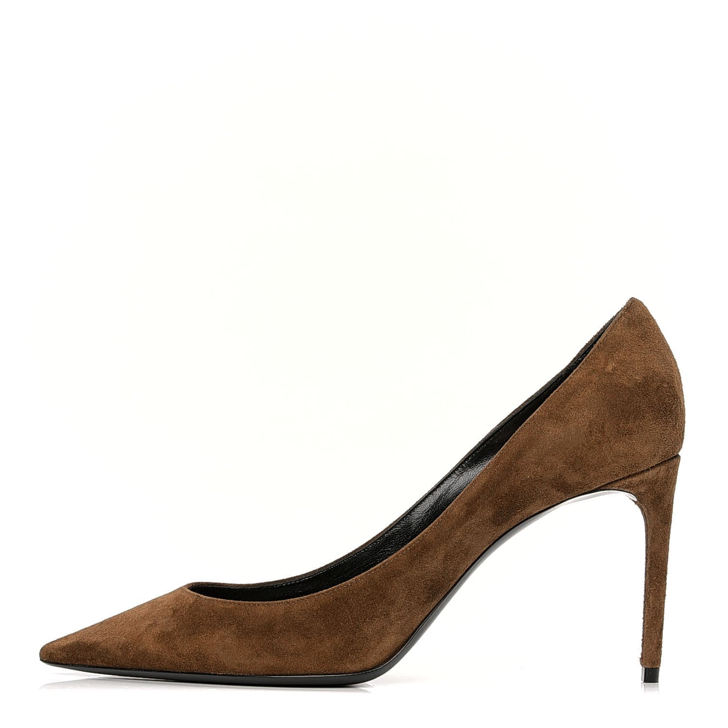 Saint Laurent Suede Zoe 85 Pumps 39.5 Caramel 1 of 5