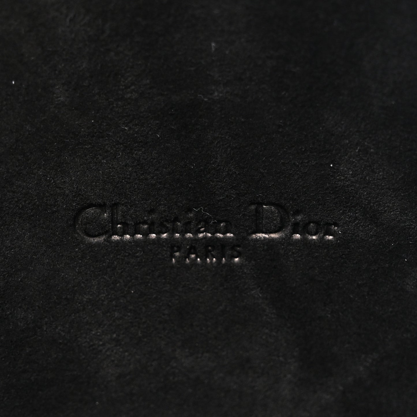 Grained Calfskin Caro Double Pouch Black