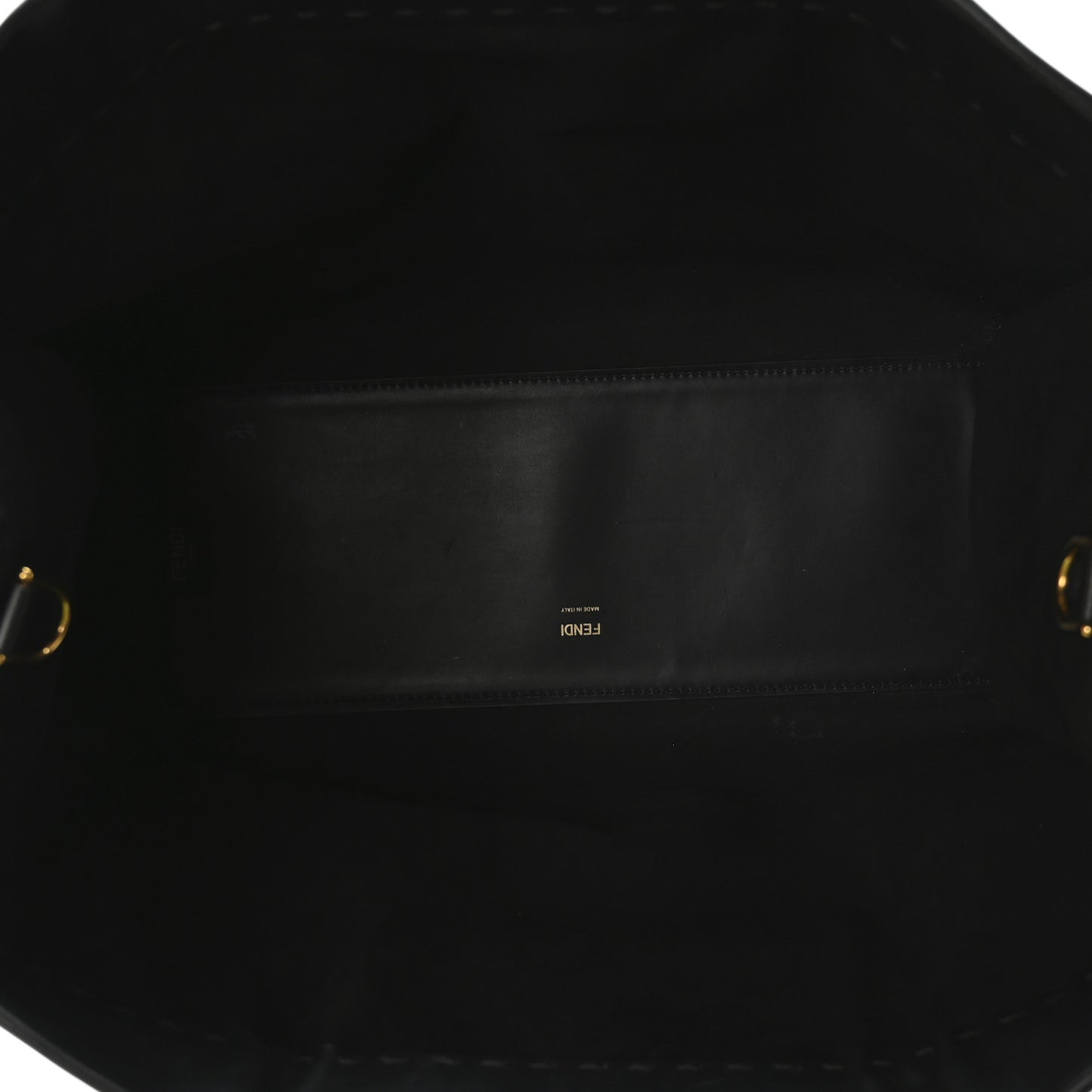 Vitello King Plexiglass Medium Fendi Sunshine Shopper Tote Black