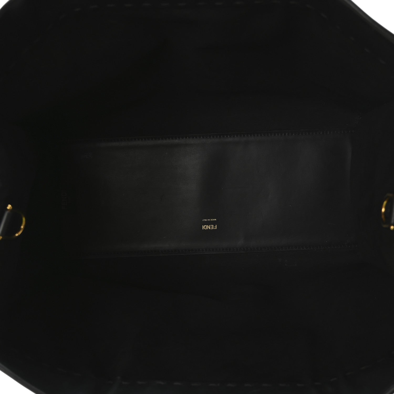 Fendi Vitello King Plexiglass Medium Fendi Sunshine Shopper Tote Black 5 of 9
