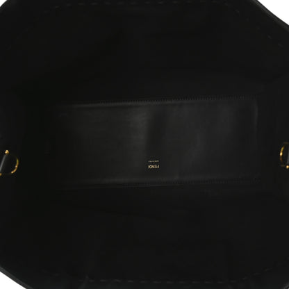 Fendi Vitello King Plexiglass Medium Fendi Sunshine Shopper Tote Black 5 of 9