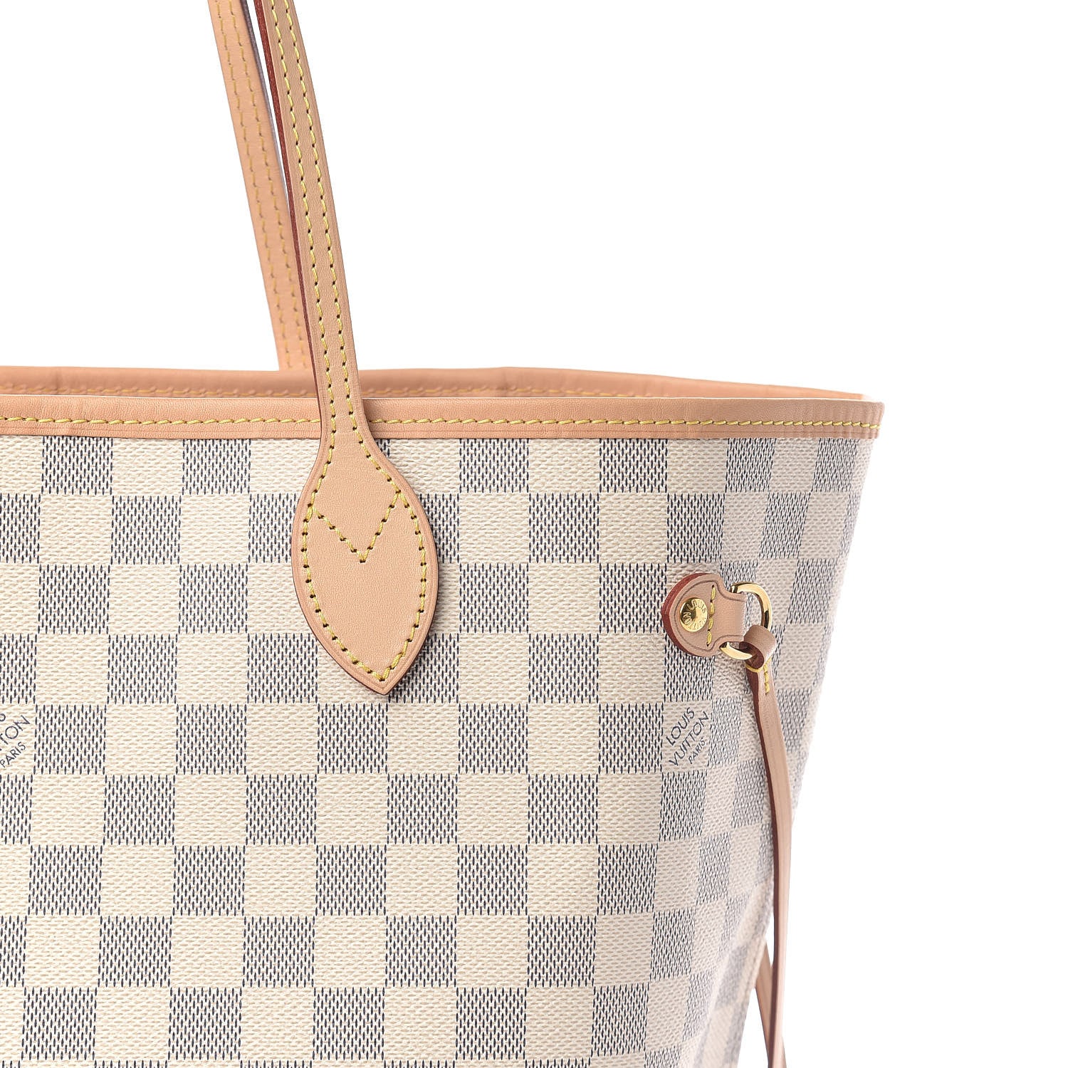 Louis Vuitton Damier Azur Neo Neverfull MM Rose Ballerine 10 of 10