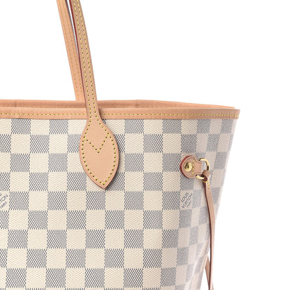 Louis Vuitton Damier Azur Neo Neverfull MM Rose Ballerine 10 of 10