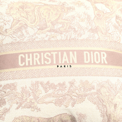 Christian Dior Cotton Toile de Jouy Square Pillow Rose Des Vents 4 of 4