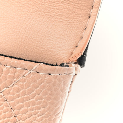 Chanel Caviar Quilted Filigree Flap Pouch Beige Black 8 of 8