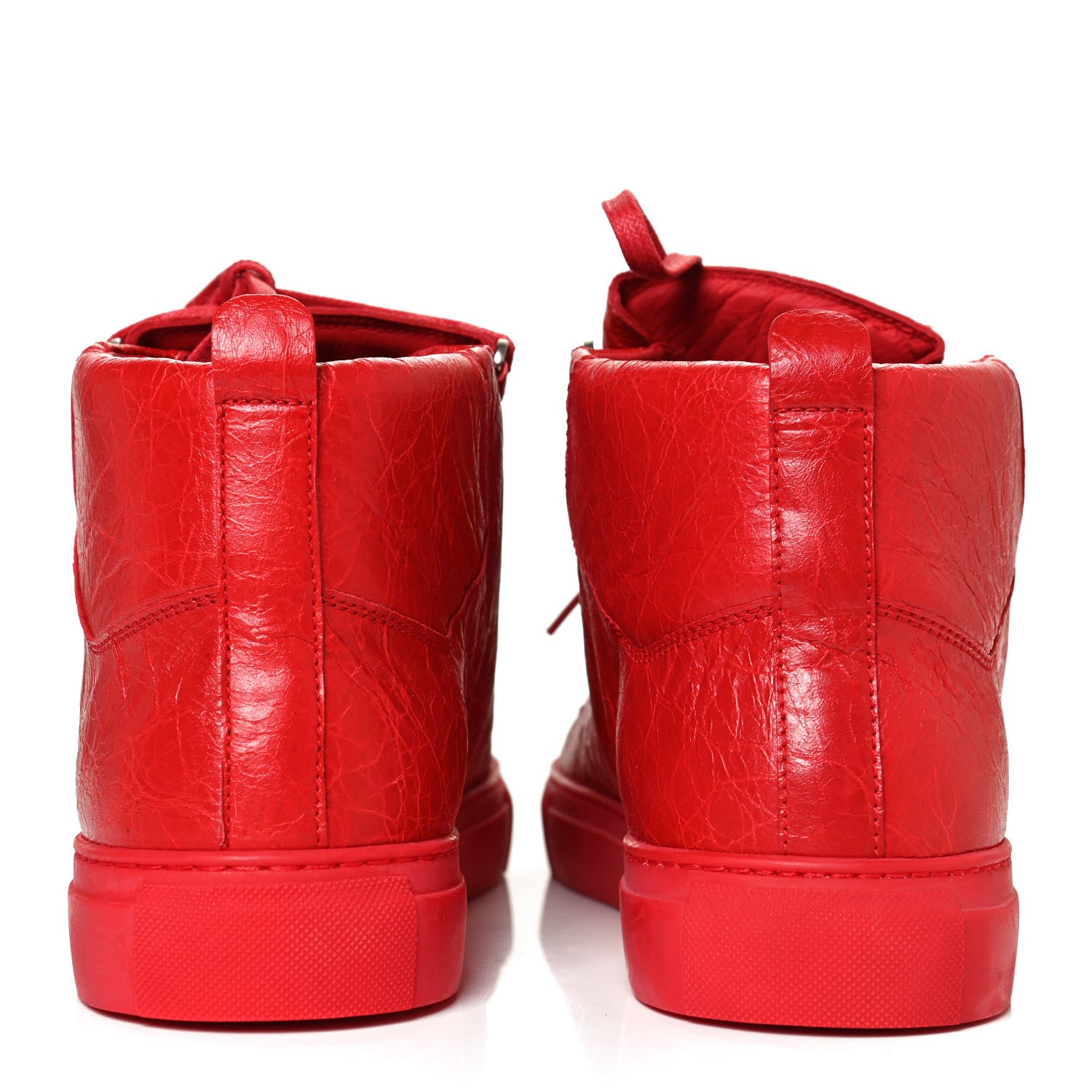 Balenciaga Agneau Arena Opaque Mens High Top Sneakers 44 Rouge Grenade 6 of 10