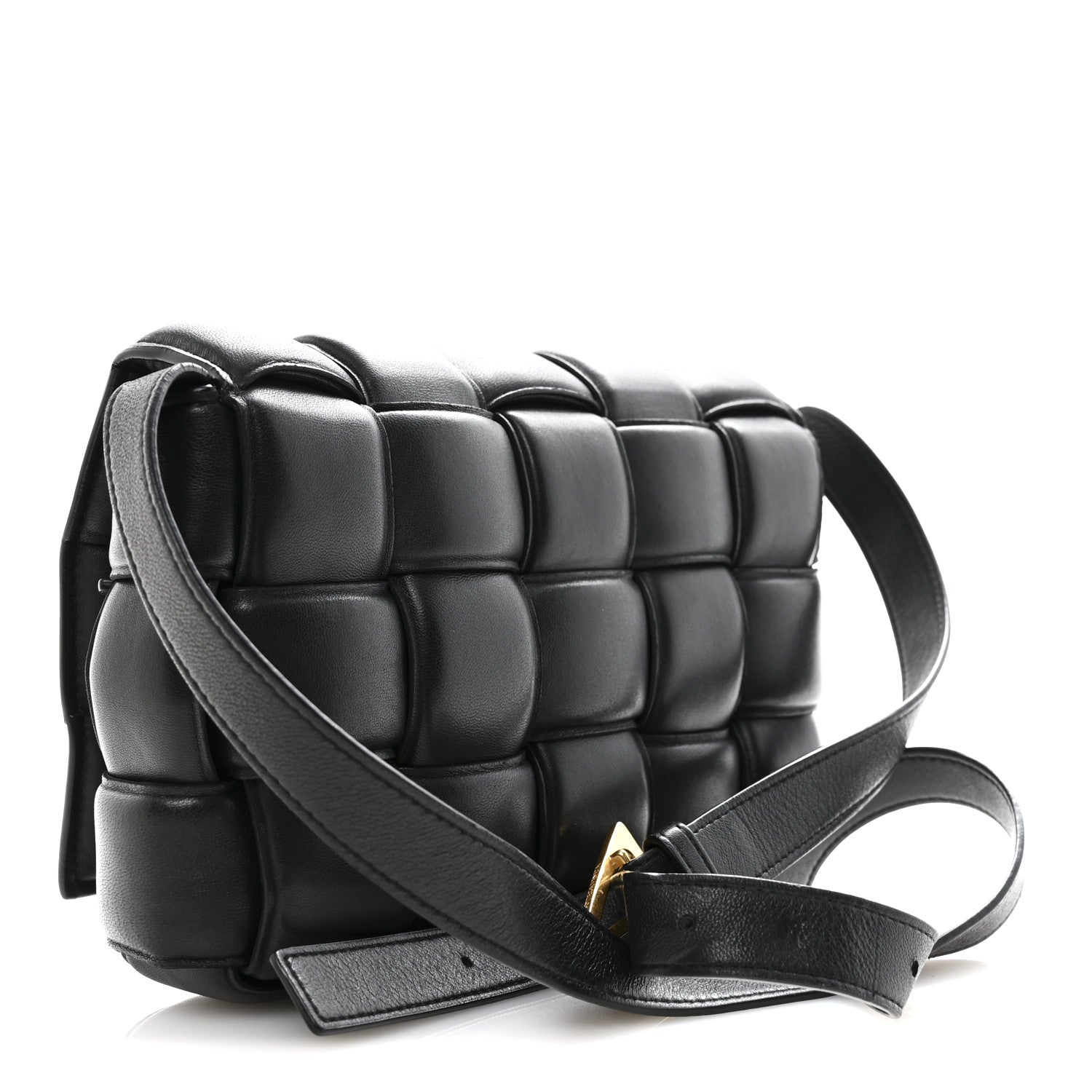 Bottega Veneta Nappa Maxi Intreccio Padded Cassette Crossbody Bag Black 3 of 14