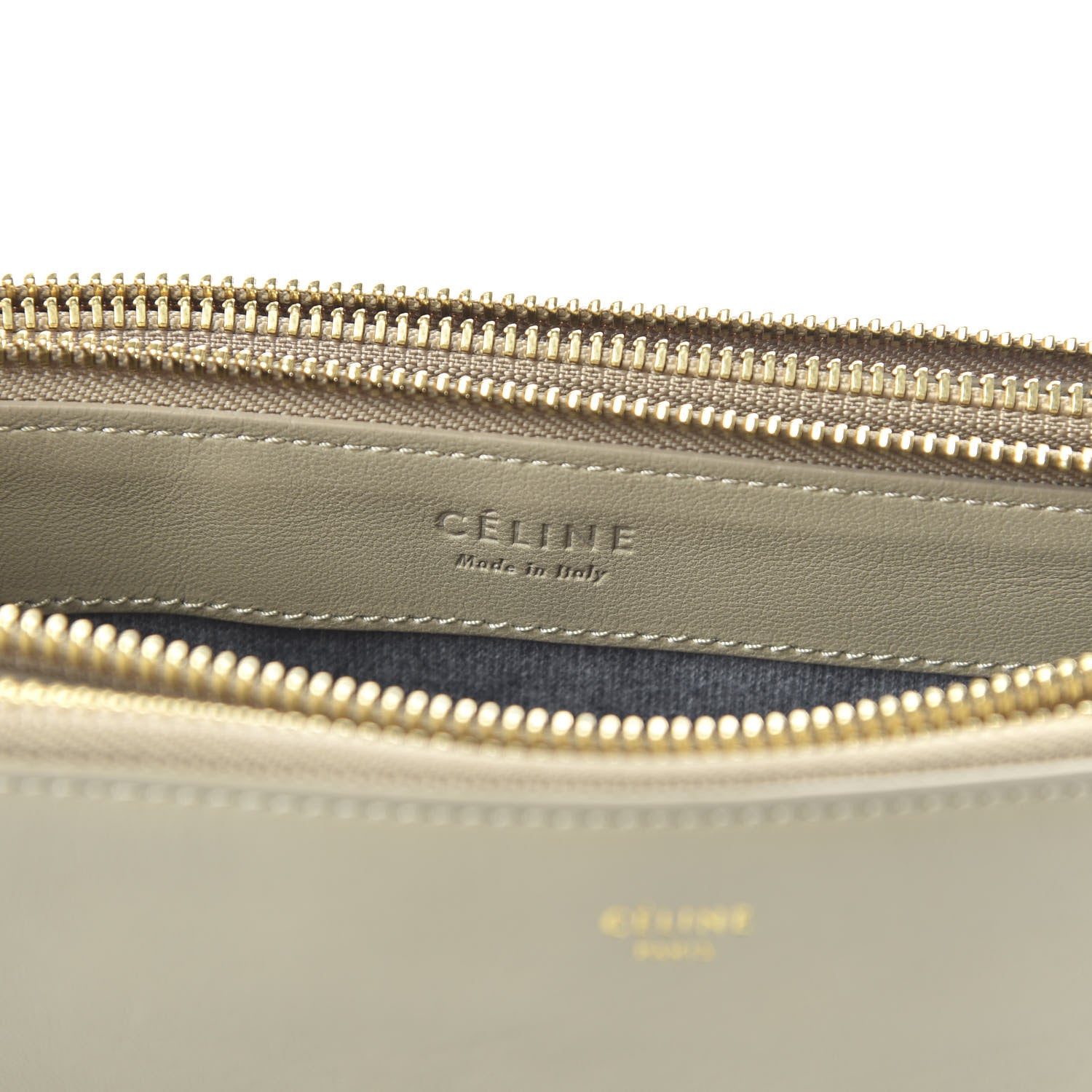 Celine Lambskin Large Trio Crossbody Bag Beige 8 of 9