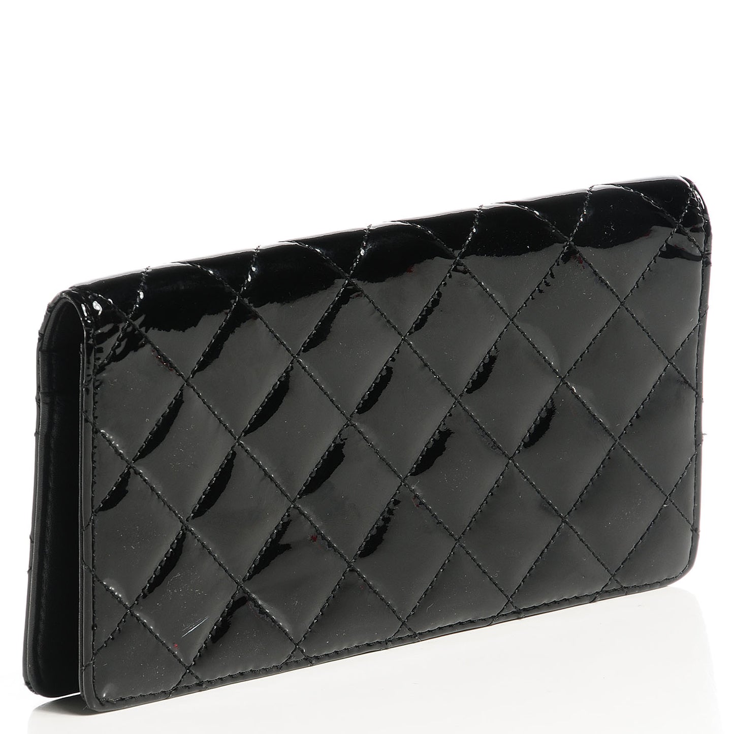 Patent Brilliant Yen Wallet Black