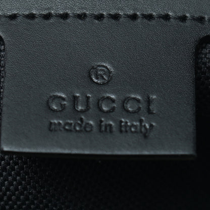 Gucci Soft GG Supreme Monogram Appia Calfskin Web Medium Carry On Duffle Bag Black Grey 5 of 13