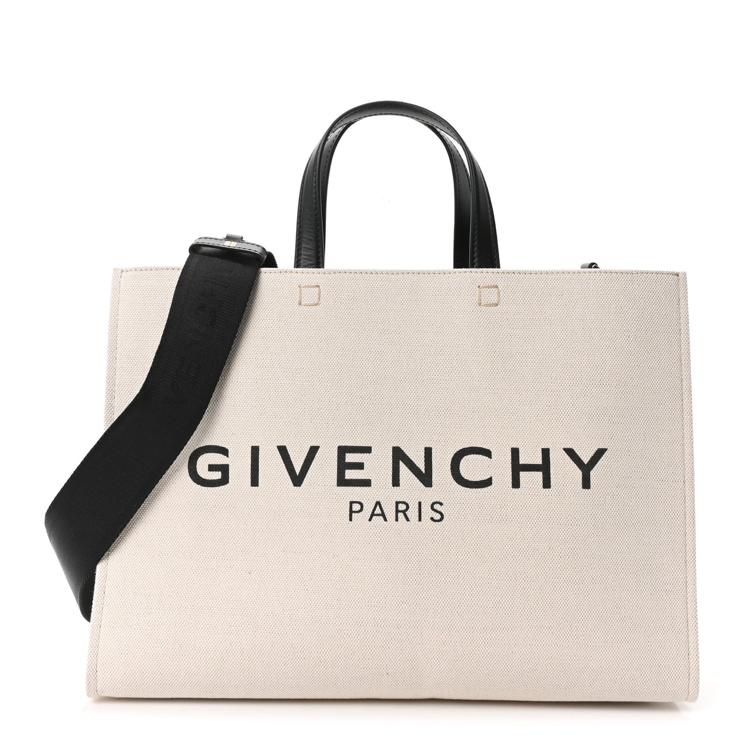 Canvas Medium G-Tote Beige Black