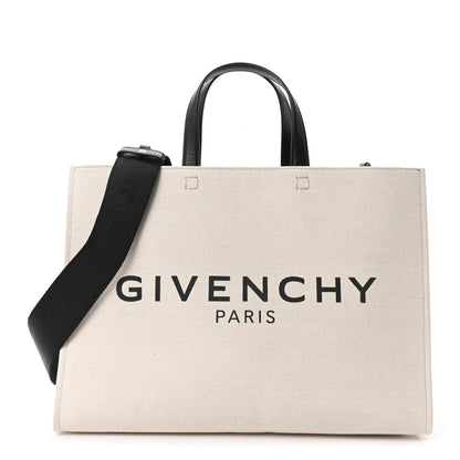 Givenchy Canvas Medium G-Tote Beige Black 1 of 10