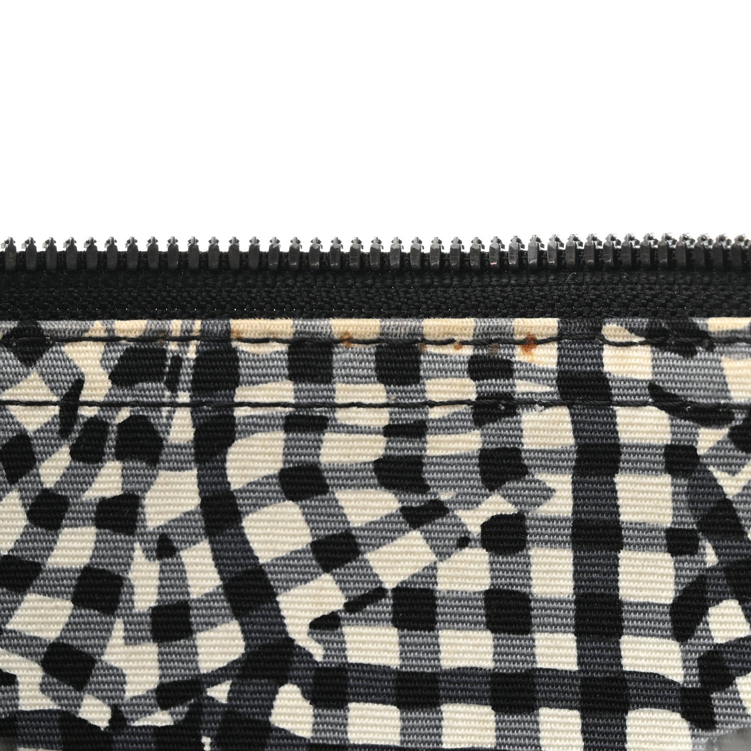 MCM Visetos Liz Shopper Tote Pouch Black 7 of 7