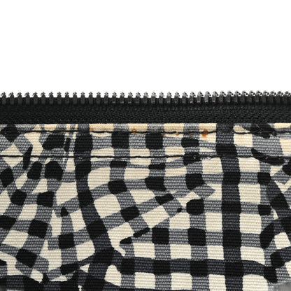 MCM Visetos Liz Shopper Tote Pouch Black 7 of 7