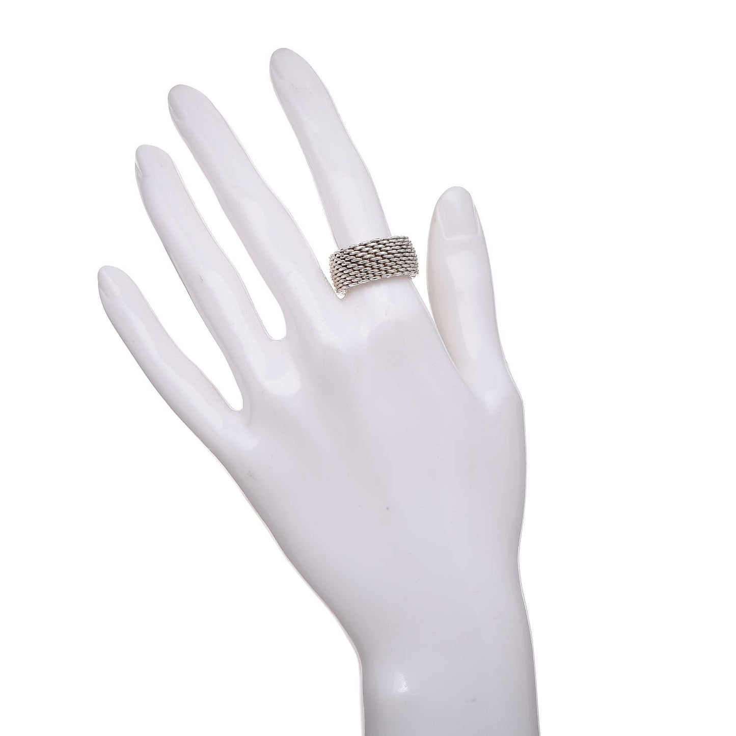 Sterling Silver Somerset Mesh Ring 54 7