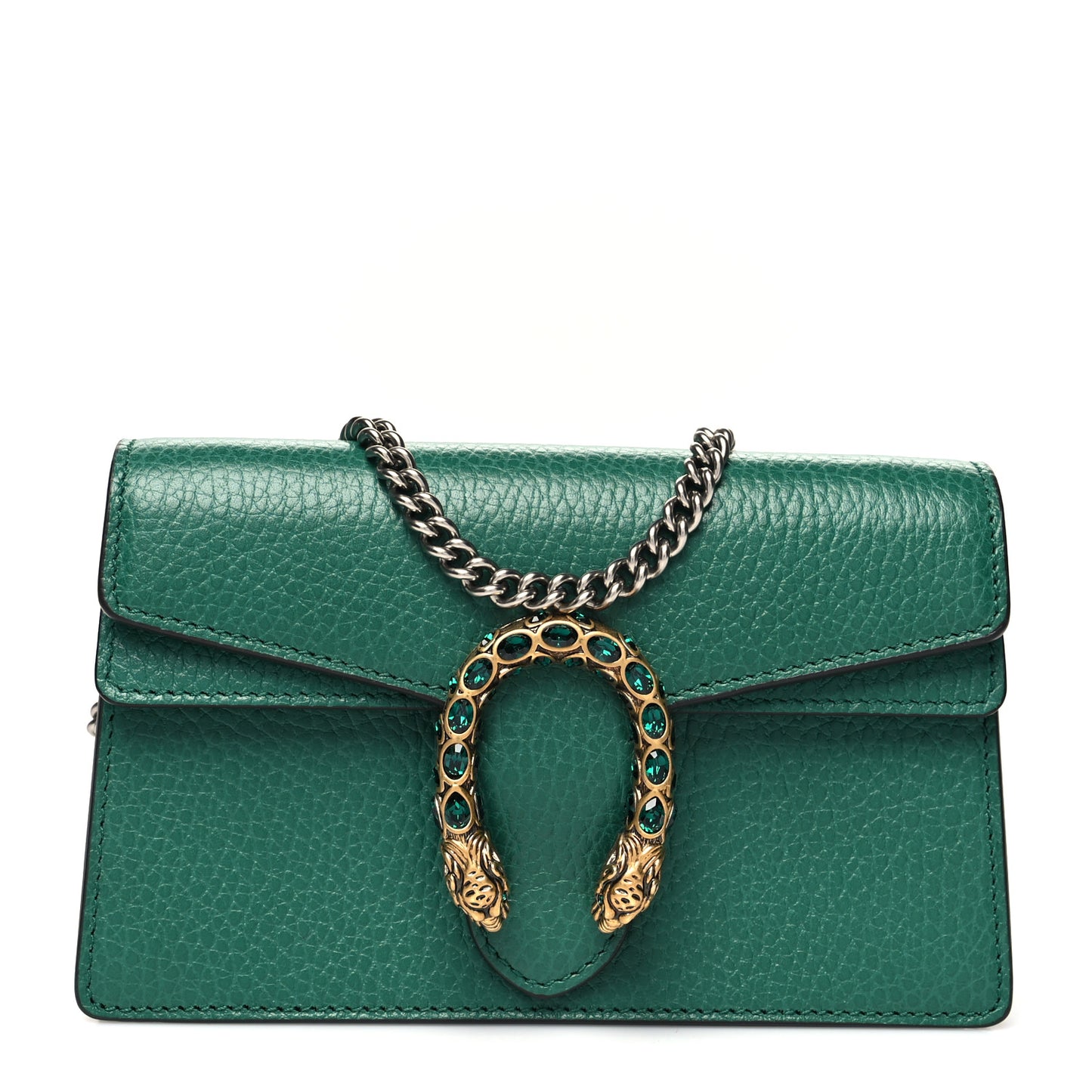 Calfskin Super Mini Dionysus Shoulder Bag Emerald