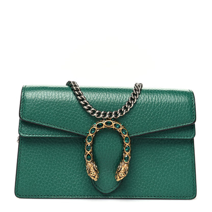 Gucci Calfskin Super Mini Dionysus Shoulder Bag Emerald 1 of 9