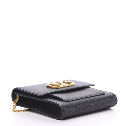 Valentino Garavani Calfskin VLogo Crossbody Bag Black 3 of 9