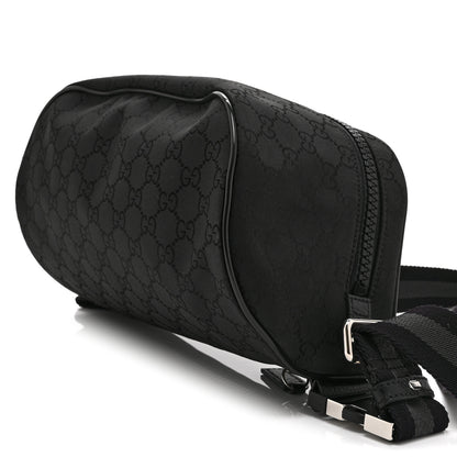 Gucci Nylon Monogram Fanny Pack Belt Bag Black 10 of 10