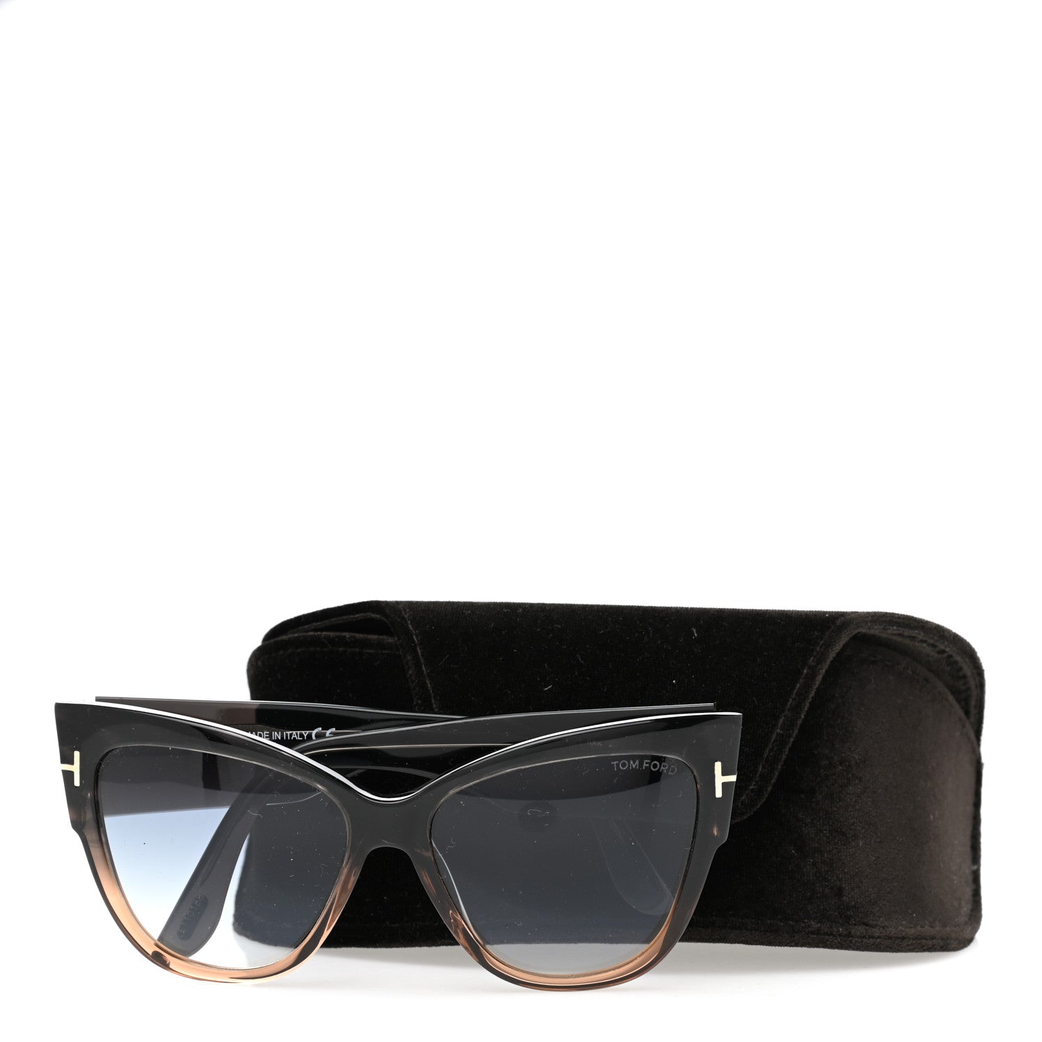 Tom Ford Anoushka Sunglasses TF371 Melange Grey Peach 8 of 8