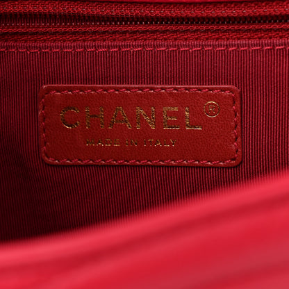 Chanel Lambskin Borse Romane Single Flap Dark Pink 6 of 14