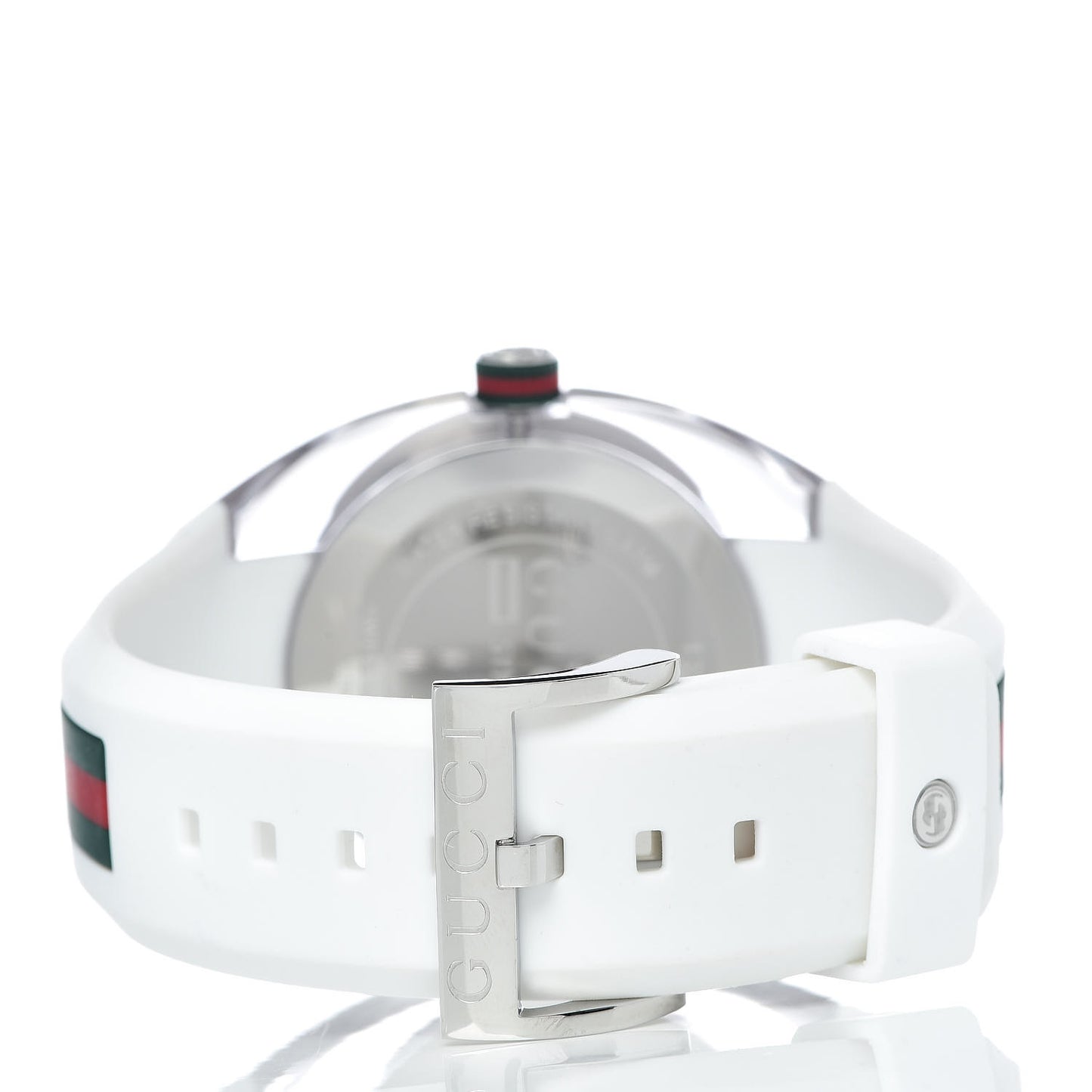 Stainless Steel Rubber 46mm Sync Web Quartz Watch White