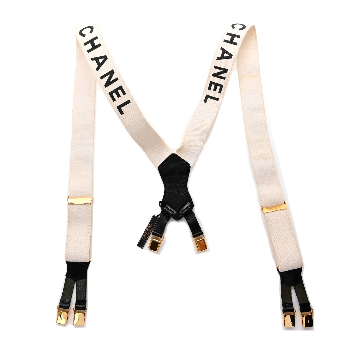 Logo Suspenders White