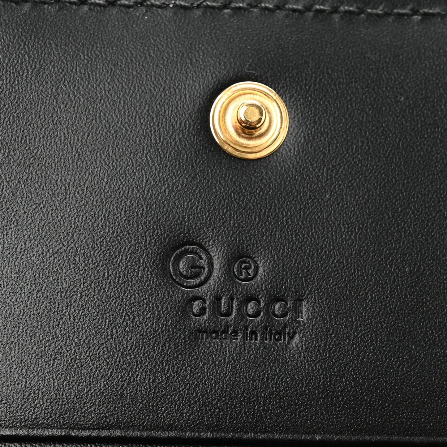 Guccissima Card Case Wallet Black