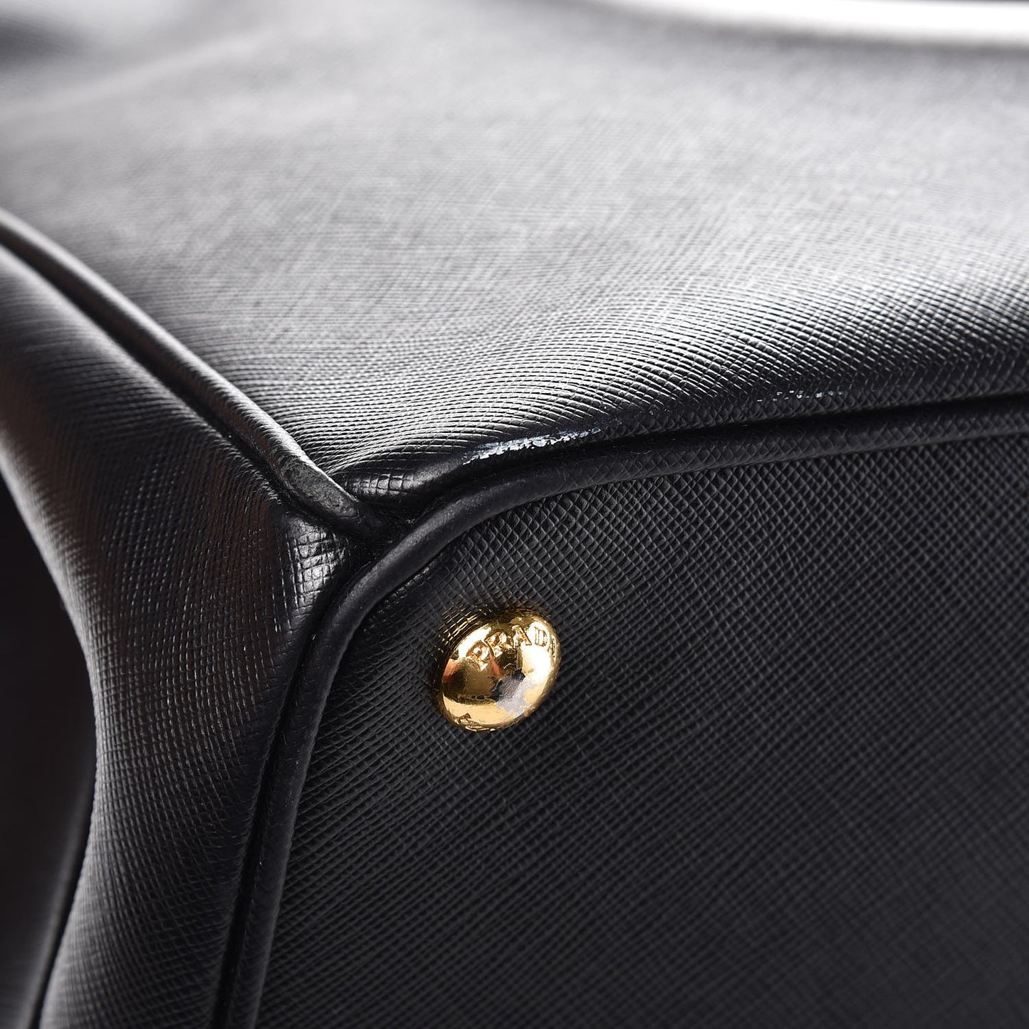 Saffiano Large Galleria Double Zip Tote Black