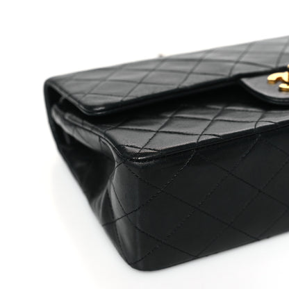 Chanel Lambskin Quilted Medium Double Flap Black 8 of 9