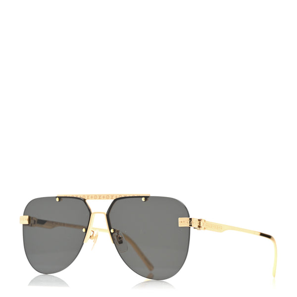 Louis Vuitton Metal LV Ash Sunglasses Z1261E Gold 1819541