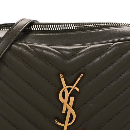 Saint Laurent Calfskin Matelasse Monogram Lou Camera Bag Military Olive 8 of 11