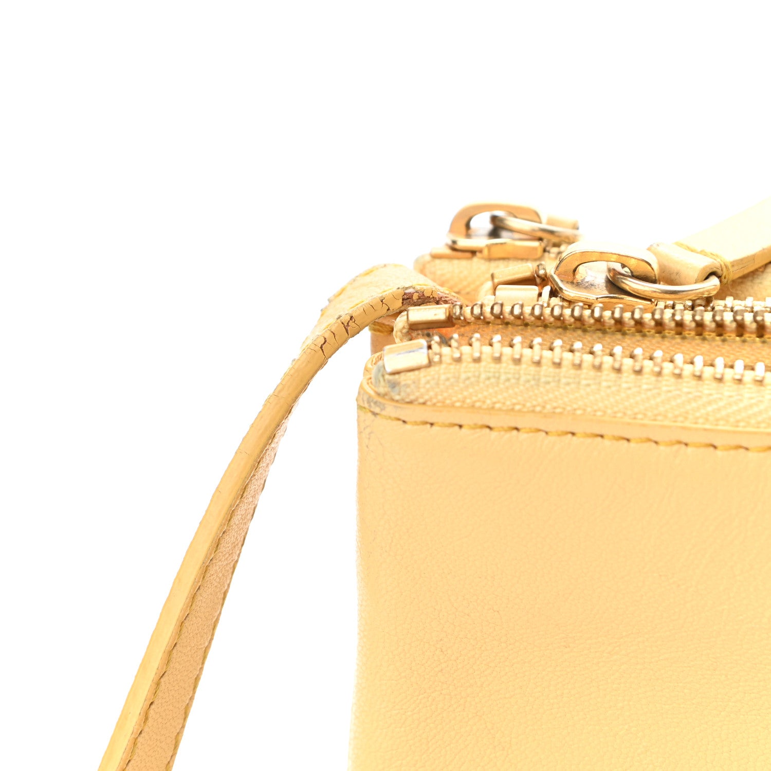 Celine Lambskin Small Trio Crossbody Bag Butter 12 of 14