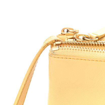 Celine Lambskin Small Trio Crossbody Bag Butter 12 of 14
