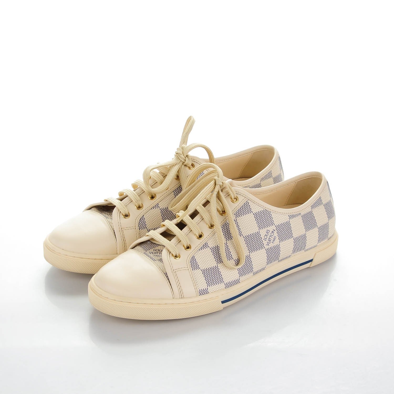 Louis Vuitton Damier Azur Punchy Sneakers 36.5 3 of 7