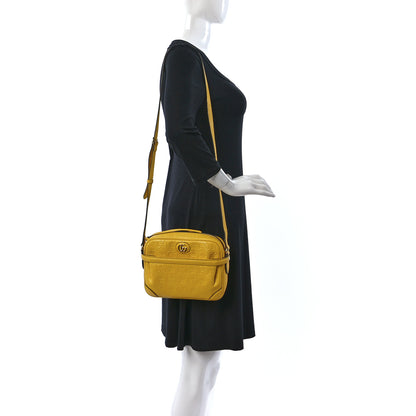 Gucci Wonka Grain Calfskin GG Monogram Star Embossed Small GG Shoulder Bag Stone Topaz 2 of 13