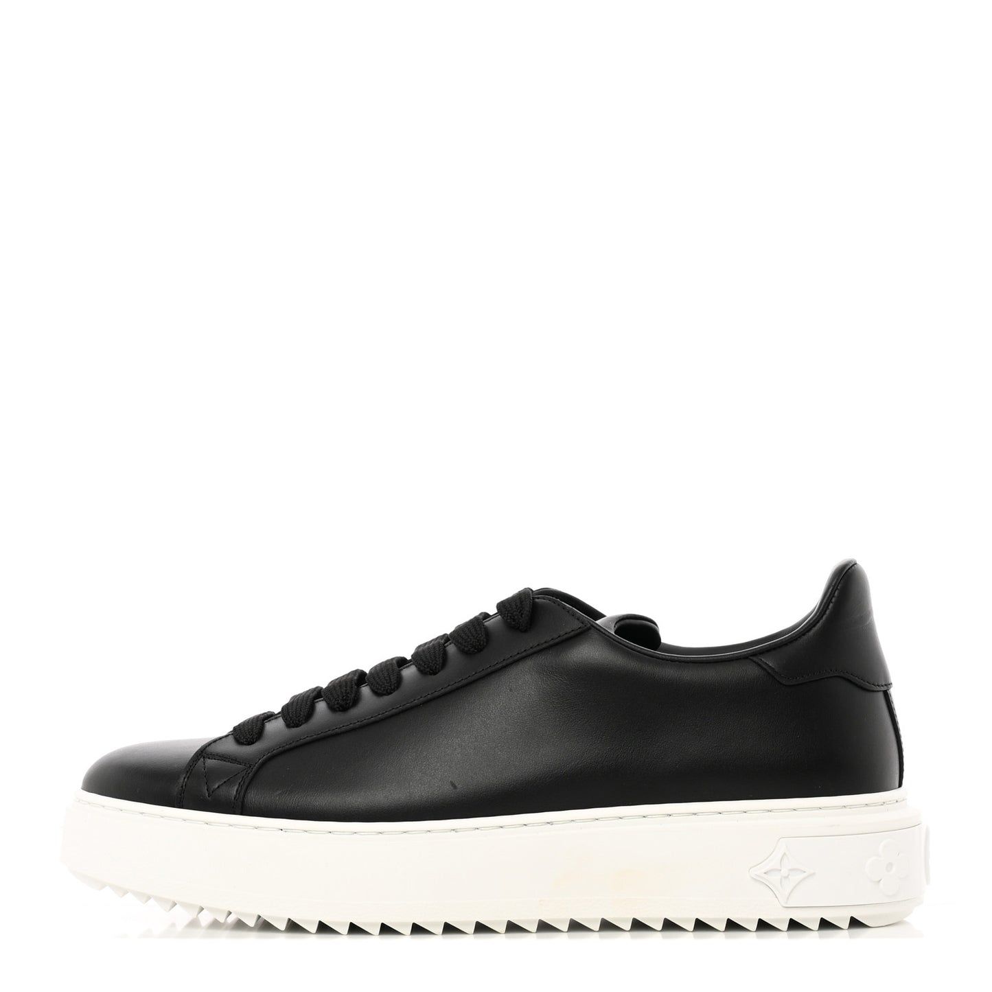 Calfskin Time Out Sneakers 39 Black