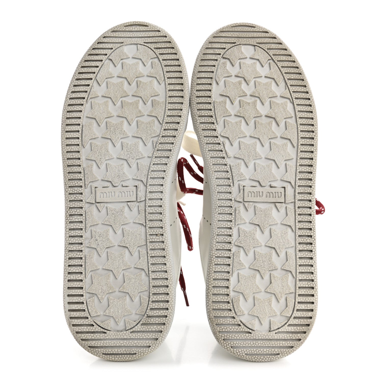 Miu Miu Calfskin Womens Low Top Sneakers 36.5 White Green 6 of 11