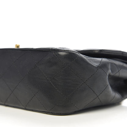 Chanel Lambskin Quilted Medium Double Flap Black 16 of 17