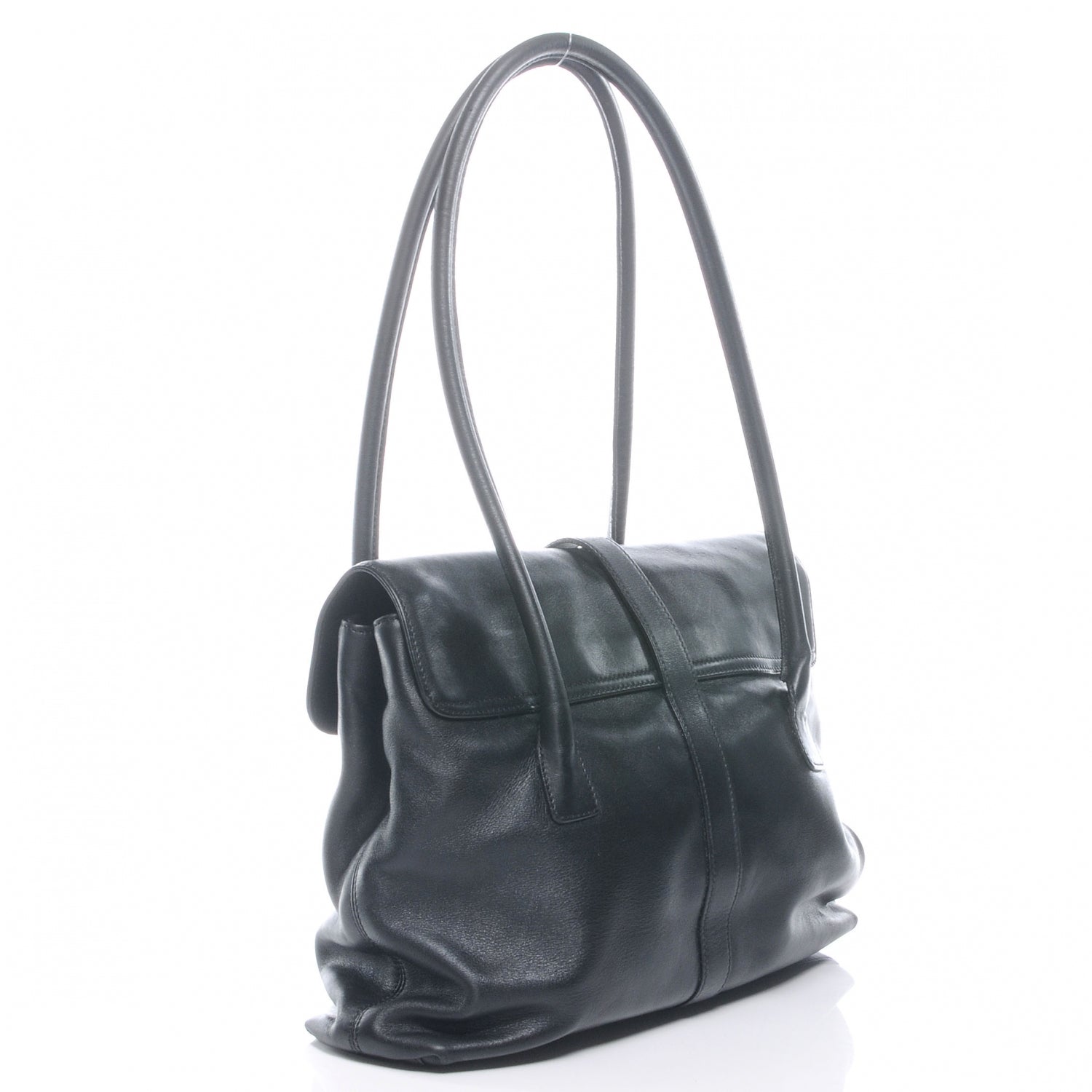 Chanel Calfskin Flap Shoulder Bag Black 3 of 8