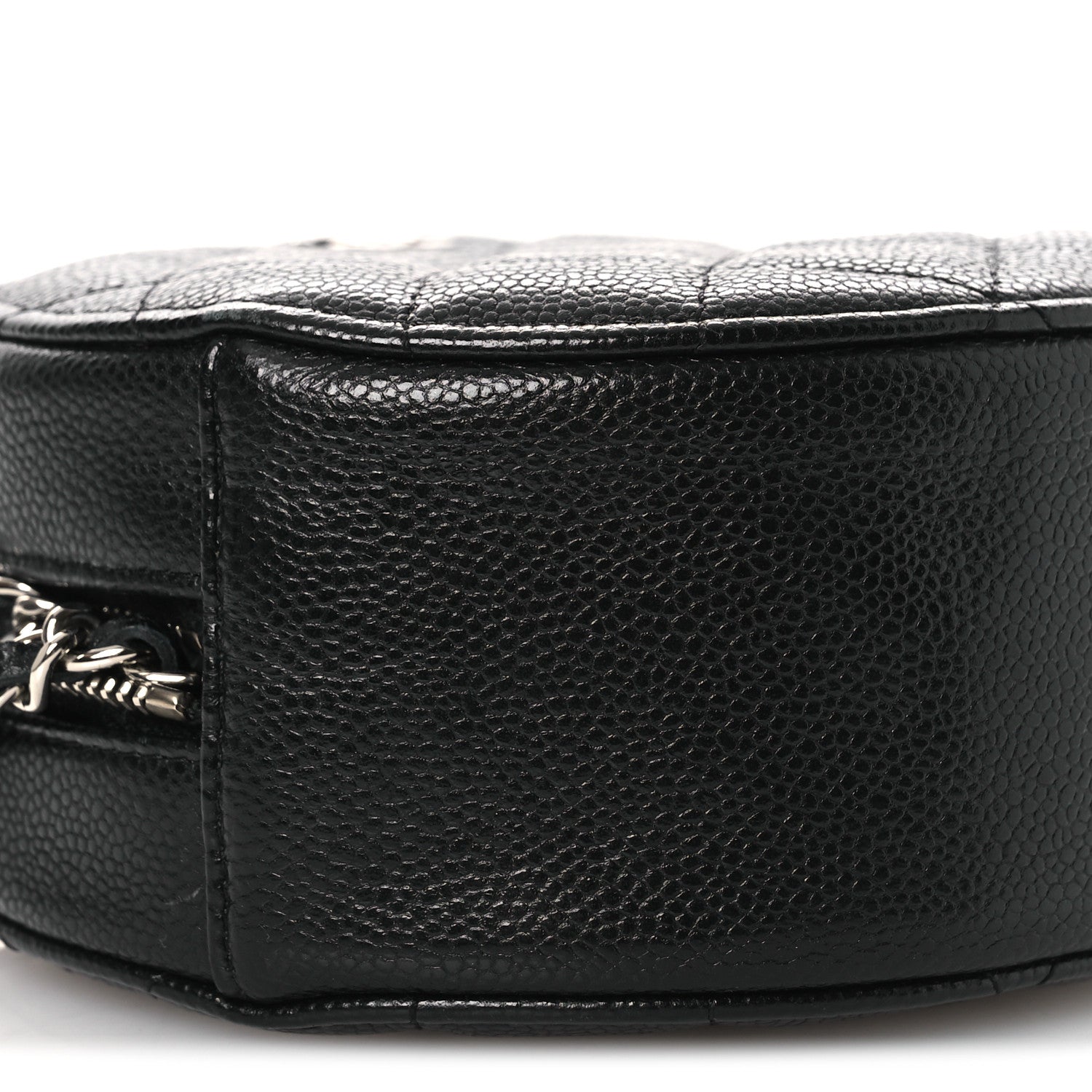 Chanel Caviar Quilted Round Clutch With Chain Black 9 of 11