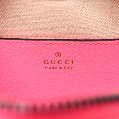 Gucci GG Supreme Monogram Textured Dollar Calfskin Web Ophidia Small Crossbody Bag Beige Ebony Fuchsia 6 of 9