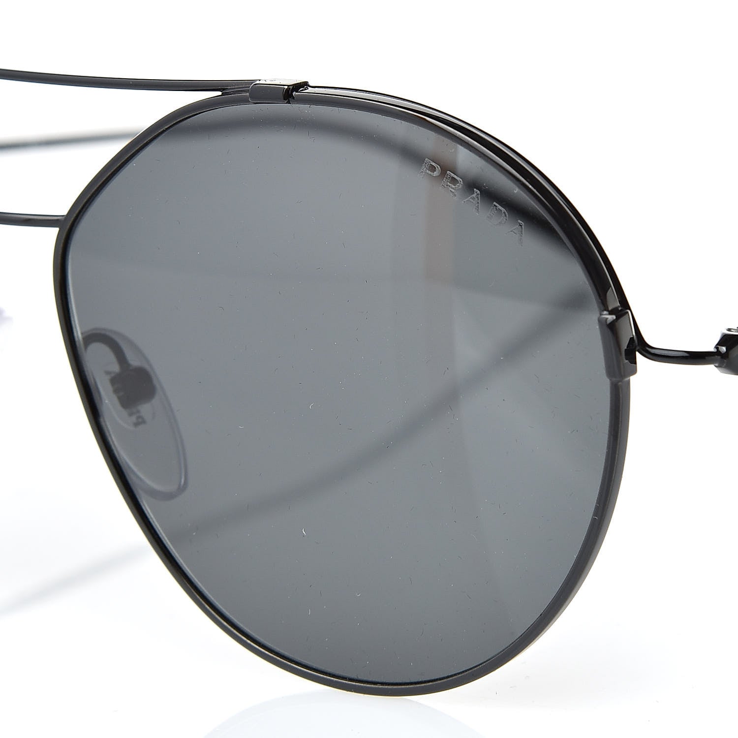Prada Round Sunglasses SP 56U Black 7 of 8
