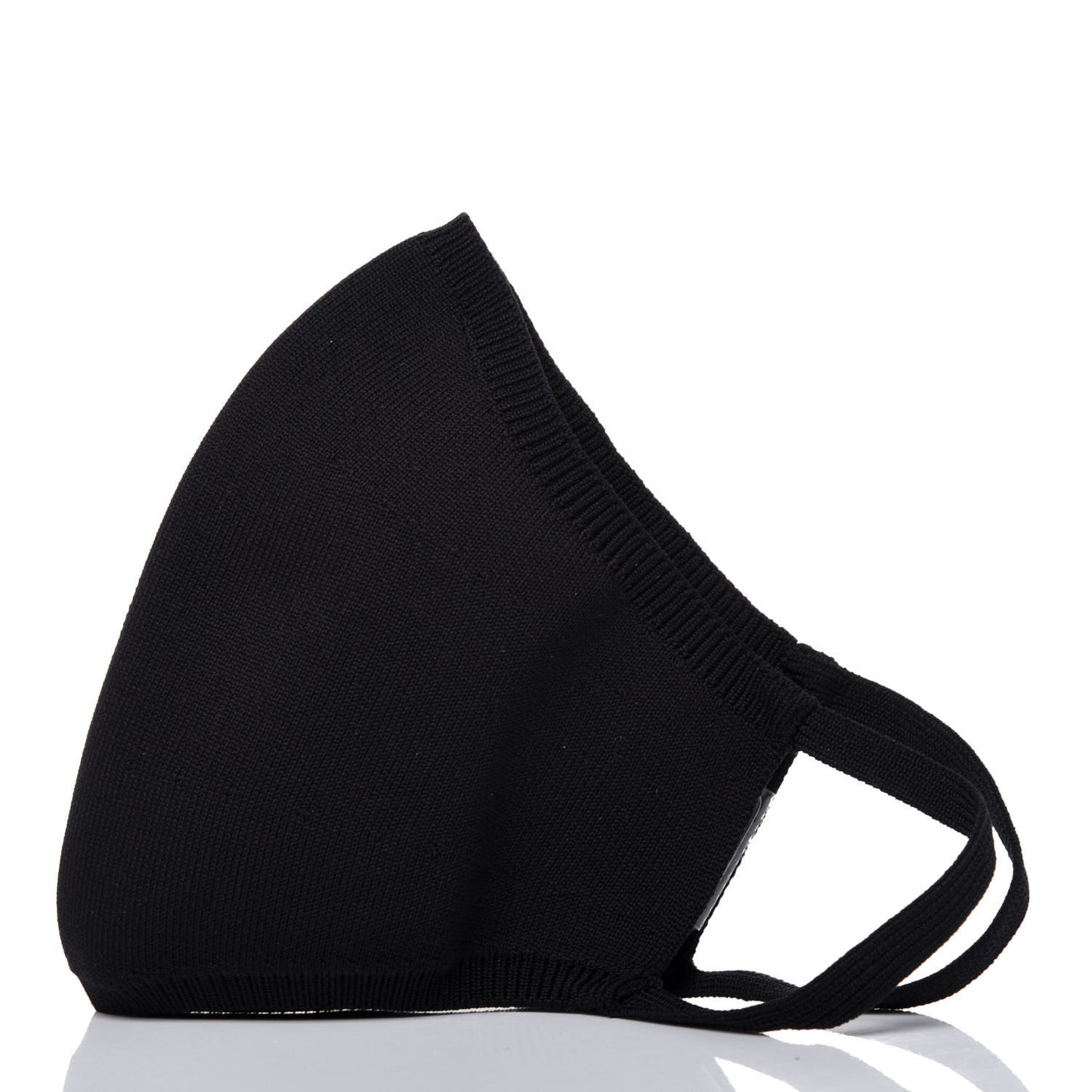 LV Initials Knit Face Mask Black