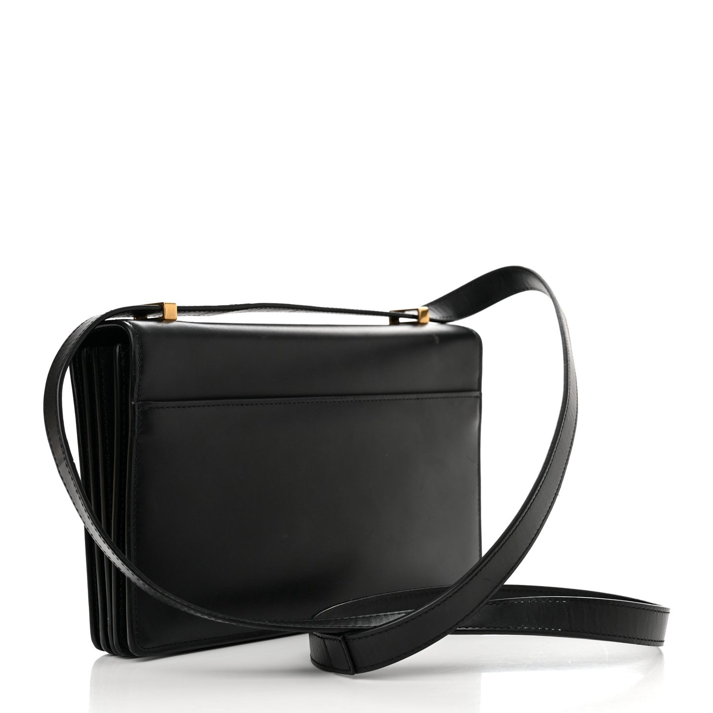 Calfskin Monogram Small Dylan Shoulder Bag Black