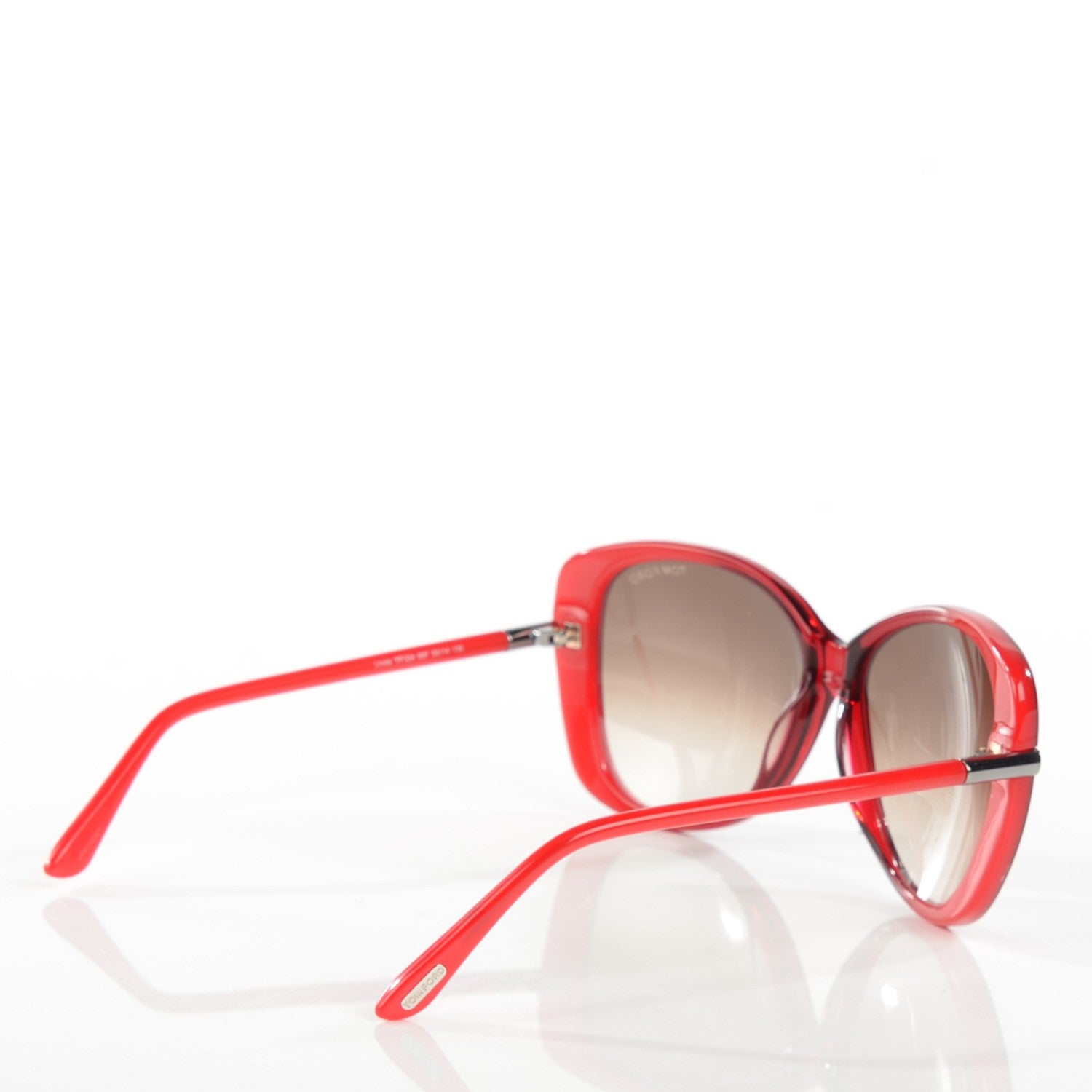 Tom Ford Linda Butterfly Sunglasses TF324 Red 2 of 5