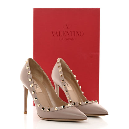 Valentino Garavani Nappa Rockstud 100mm Pumps 35 Poudre 9 of 9