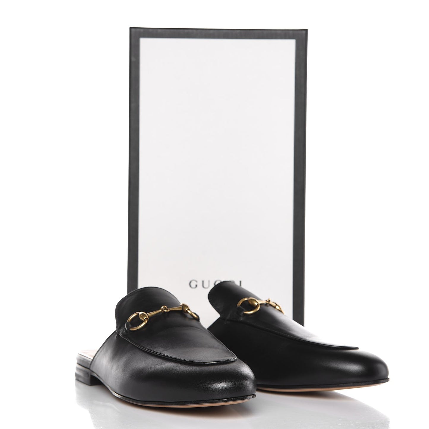 Calfskin Womens Princetown Slippers 39 Black