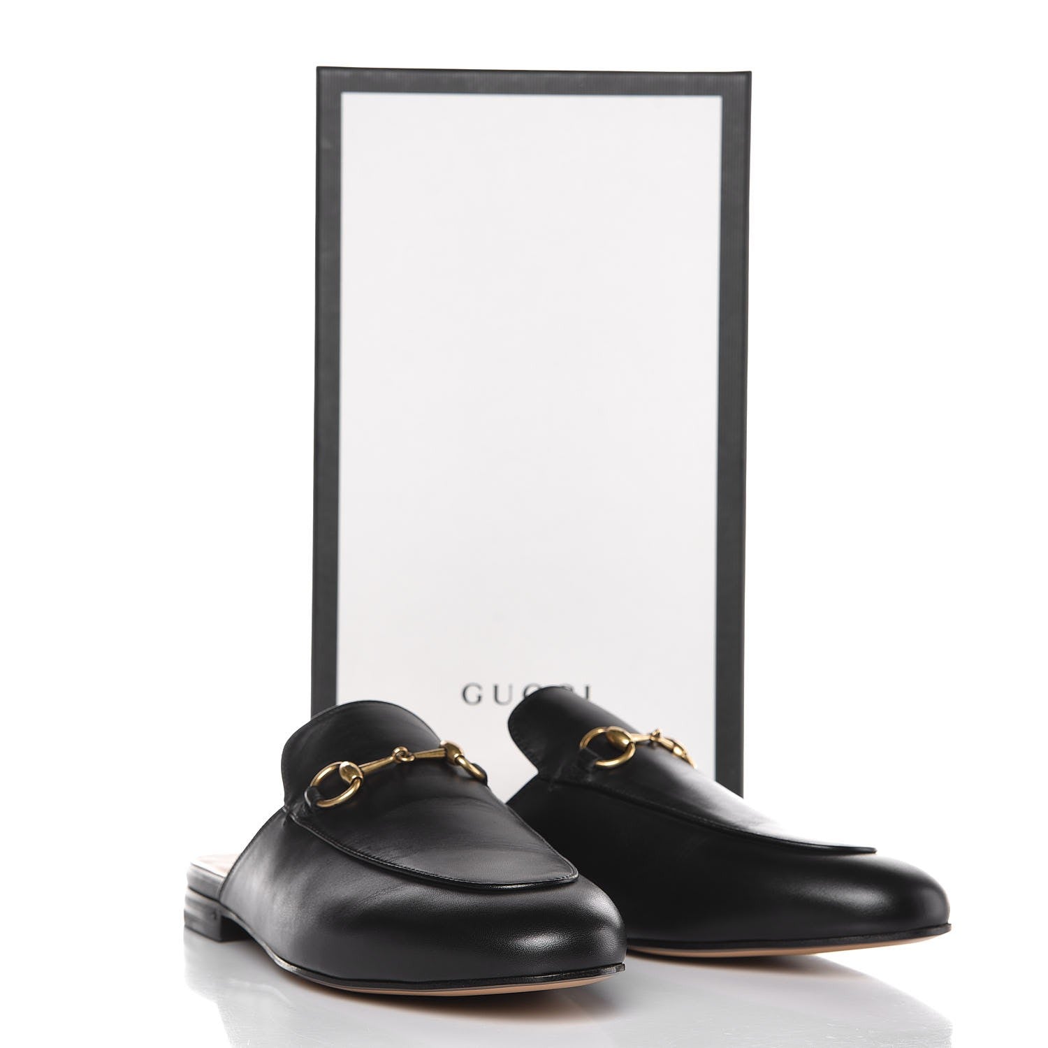Gucci Calfskin Womens Princetown Slippers 39 Black 9 of 9