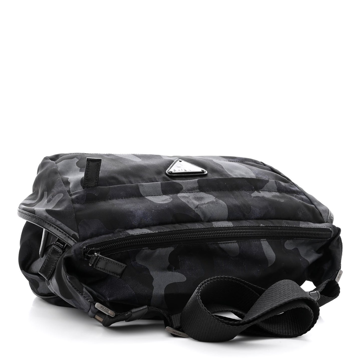 Tessuto Nylon Camouflage Belt Bag Blue Grey